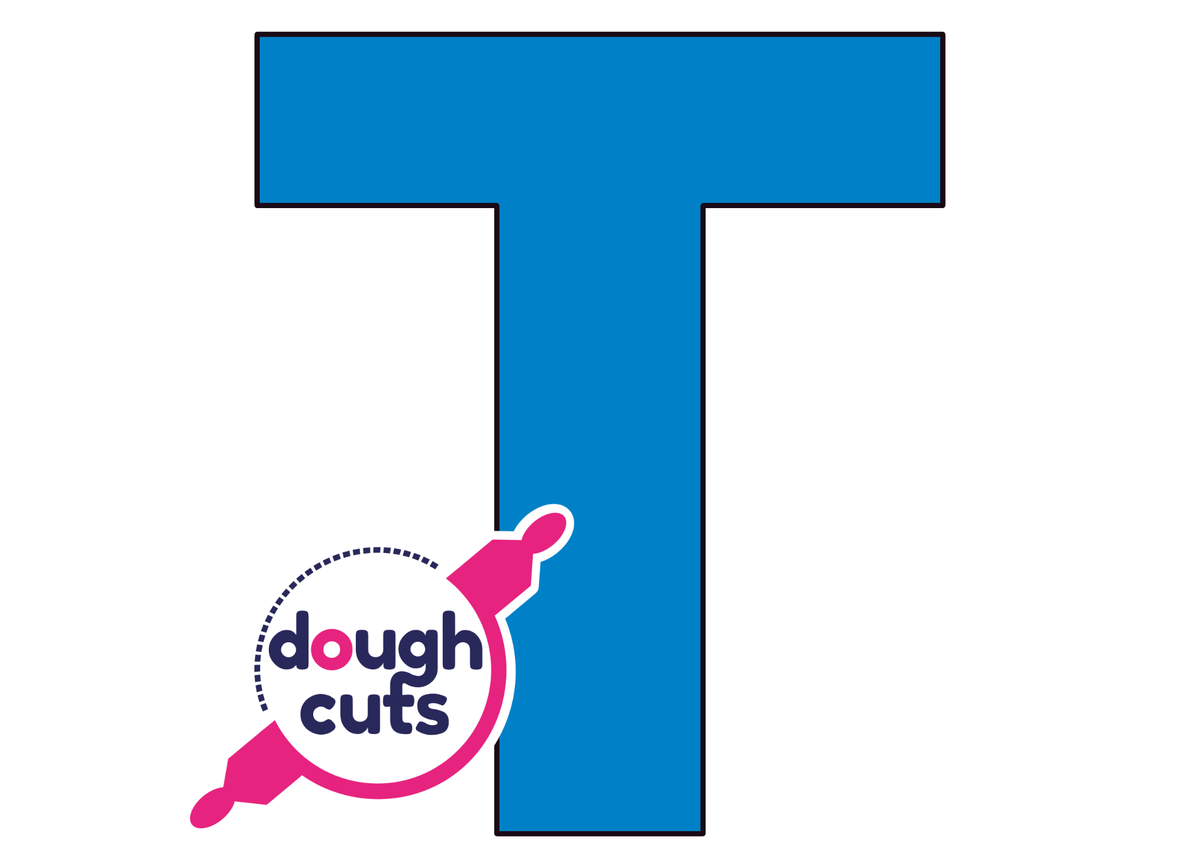 PRINT AT HOME - Letter Cookie Cake Templates Individual 11&quot; Tall