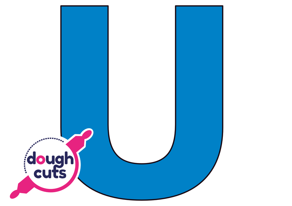 PRINT AT HOME - Letter Cookie Cake Templates Individual 8&quot; Tall