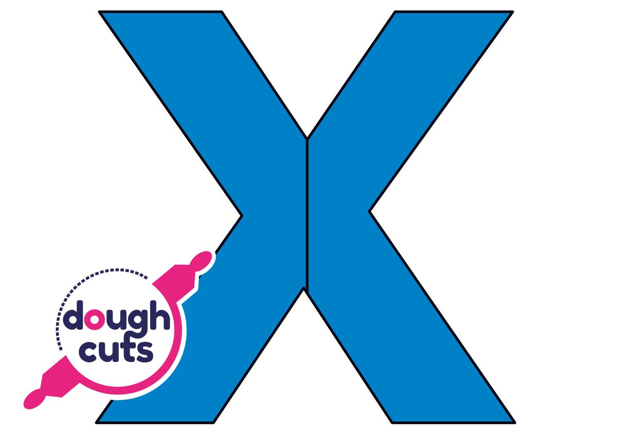 PRINT AT HOME - Letter Cookie Cake Templates Individual 11&quot; Tall