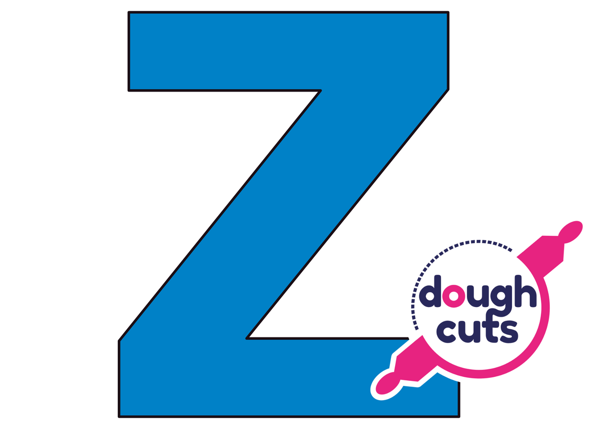 PRINT AT HOME - Letter Cookie Cake Templates Individual 11&quot; Tall