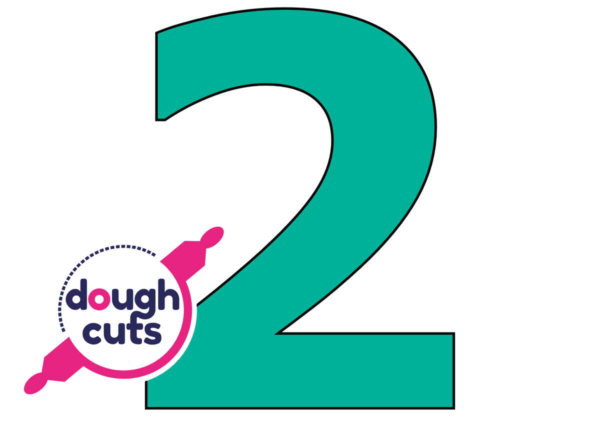 PRINT AT HOME - Set of 9 Number Cookie Cake Templates - 11 inches 28cm