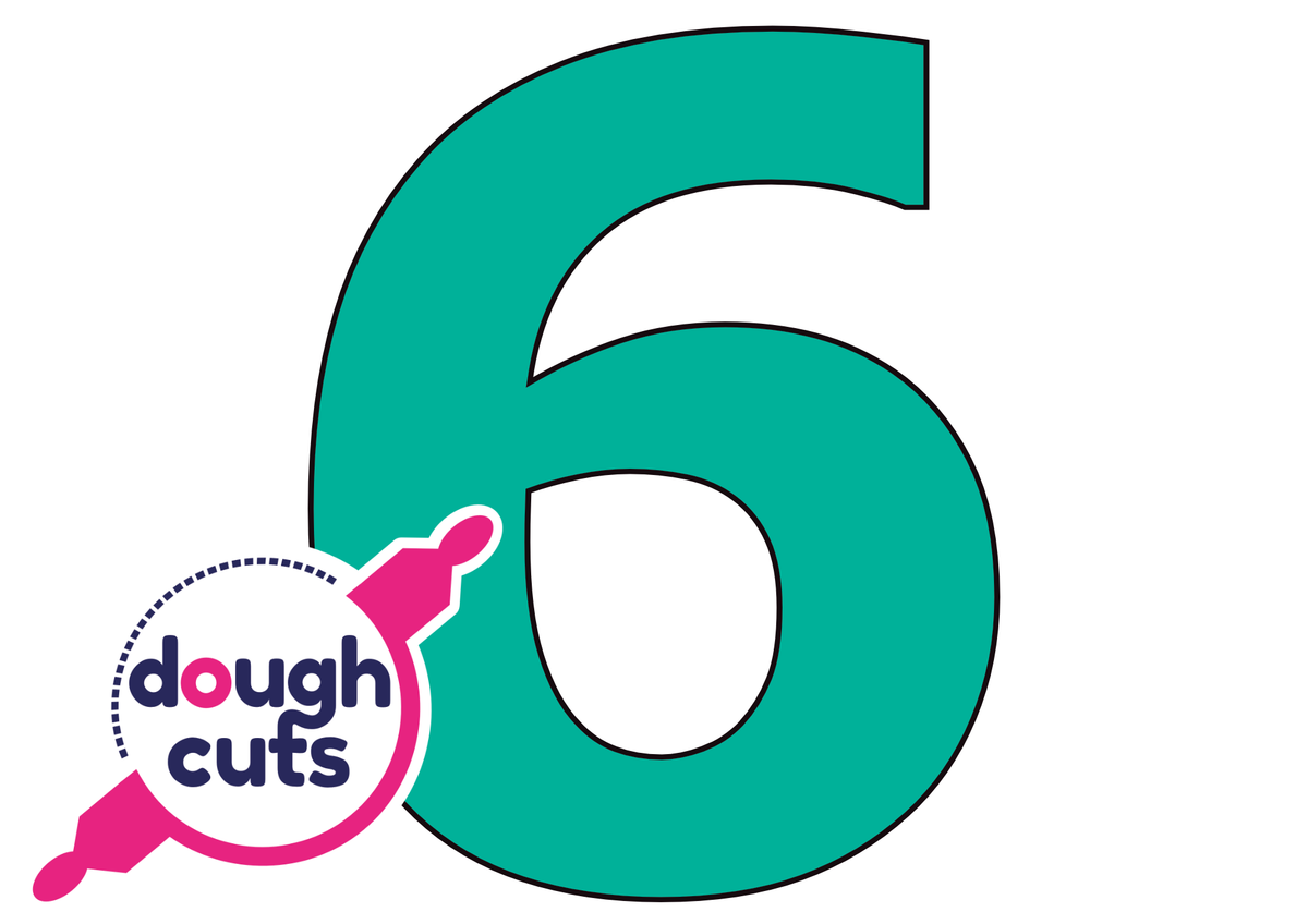 Set of 9 Number Cookie Cake Templates