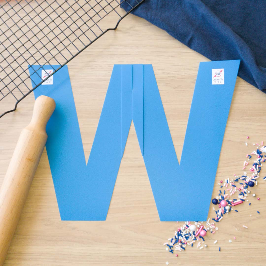 Alphabet Letter Set of 26 Cookie Cake Templates