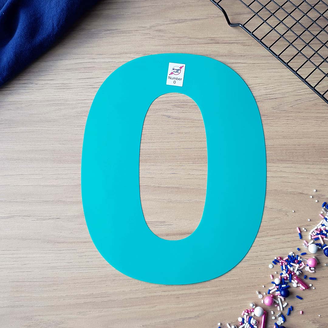 Number Cookie Cake Templates - Individual Templates