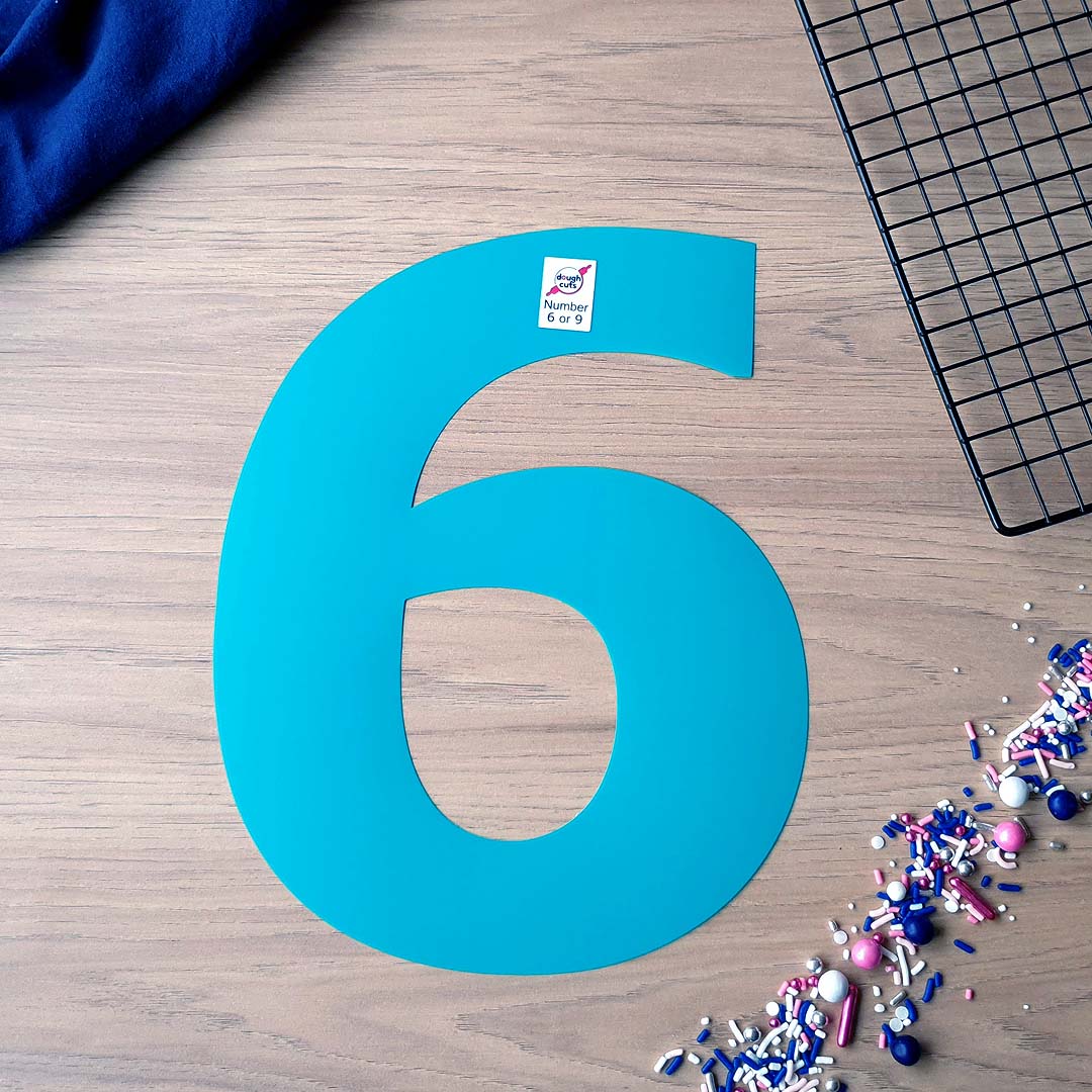 Number Cookie Cake Templates Individual Templates DoughCuts