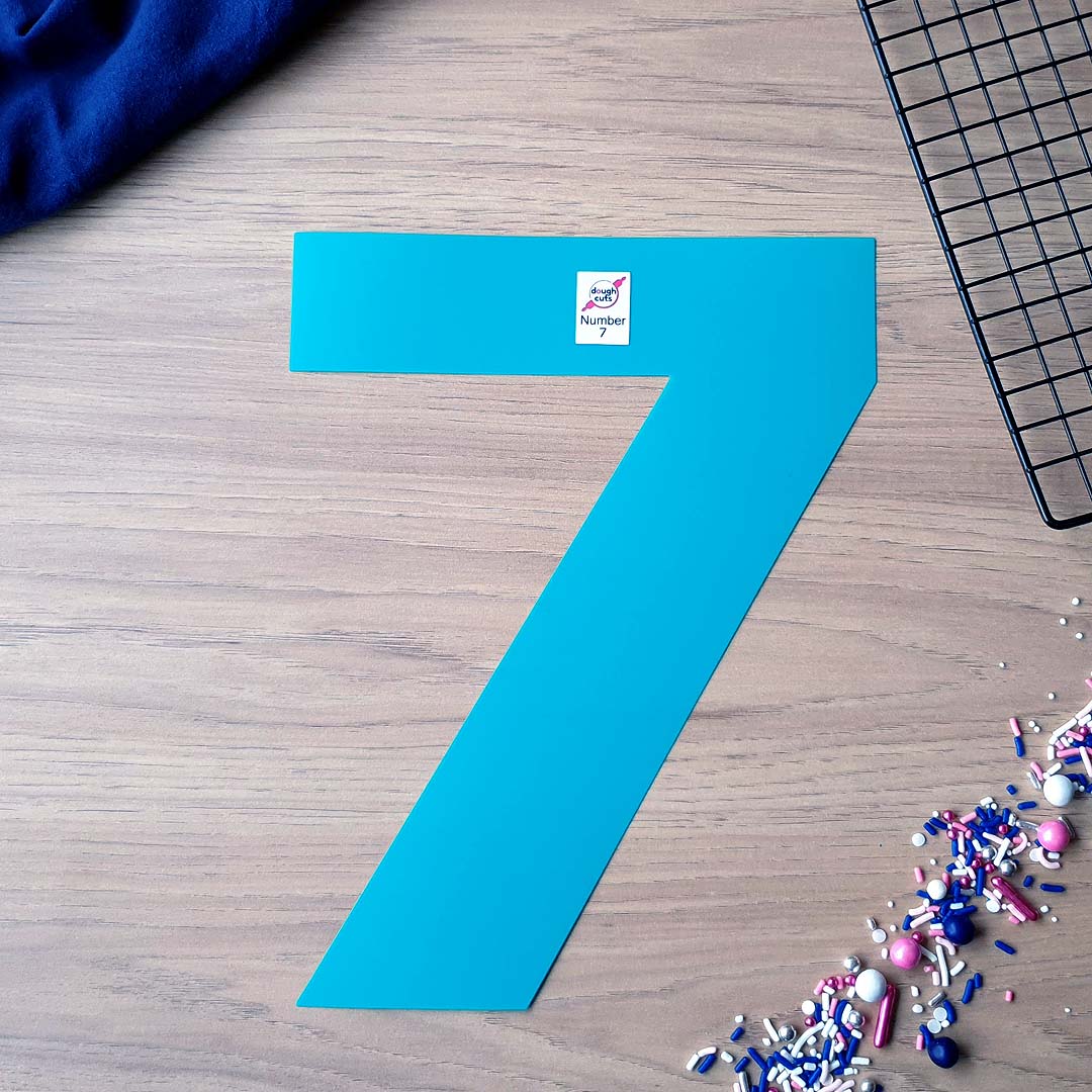 Number Cookie Cake Templates - Individual Templates