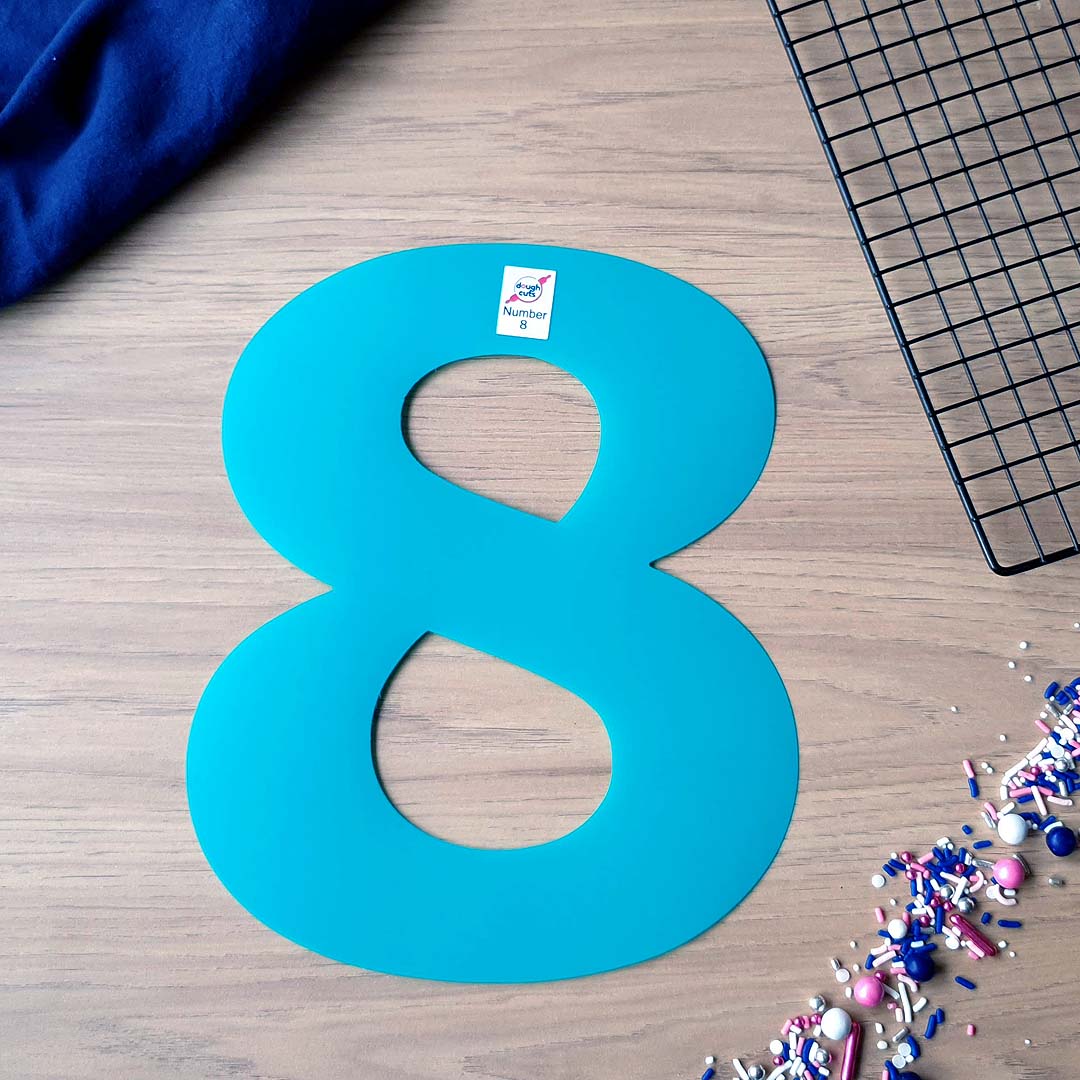 Number Cookie Cake Templates - Individual Templates