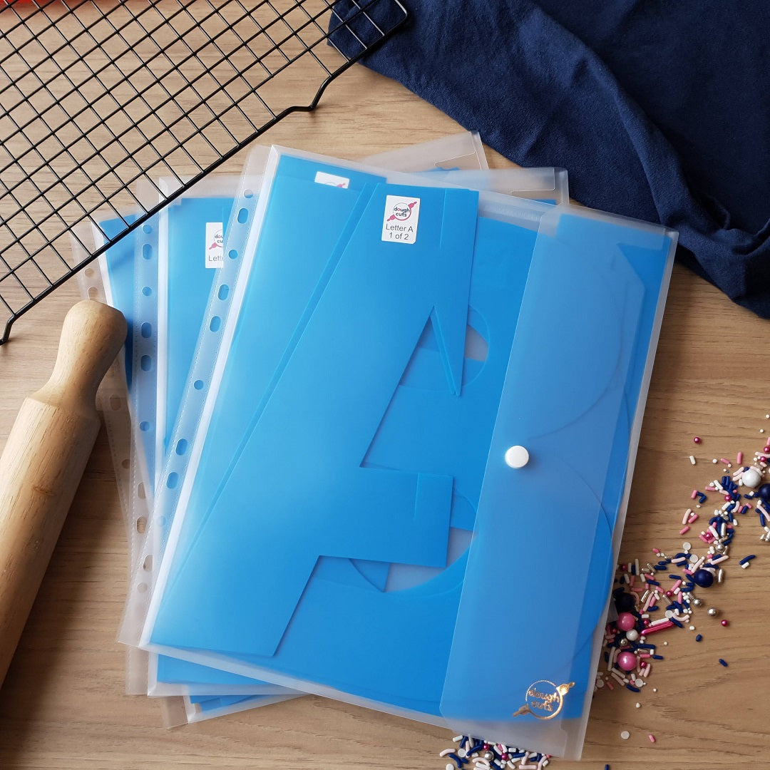 Alphabet Letter Set of 26 Cookie Cake Templates