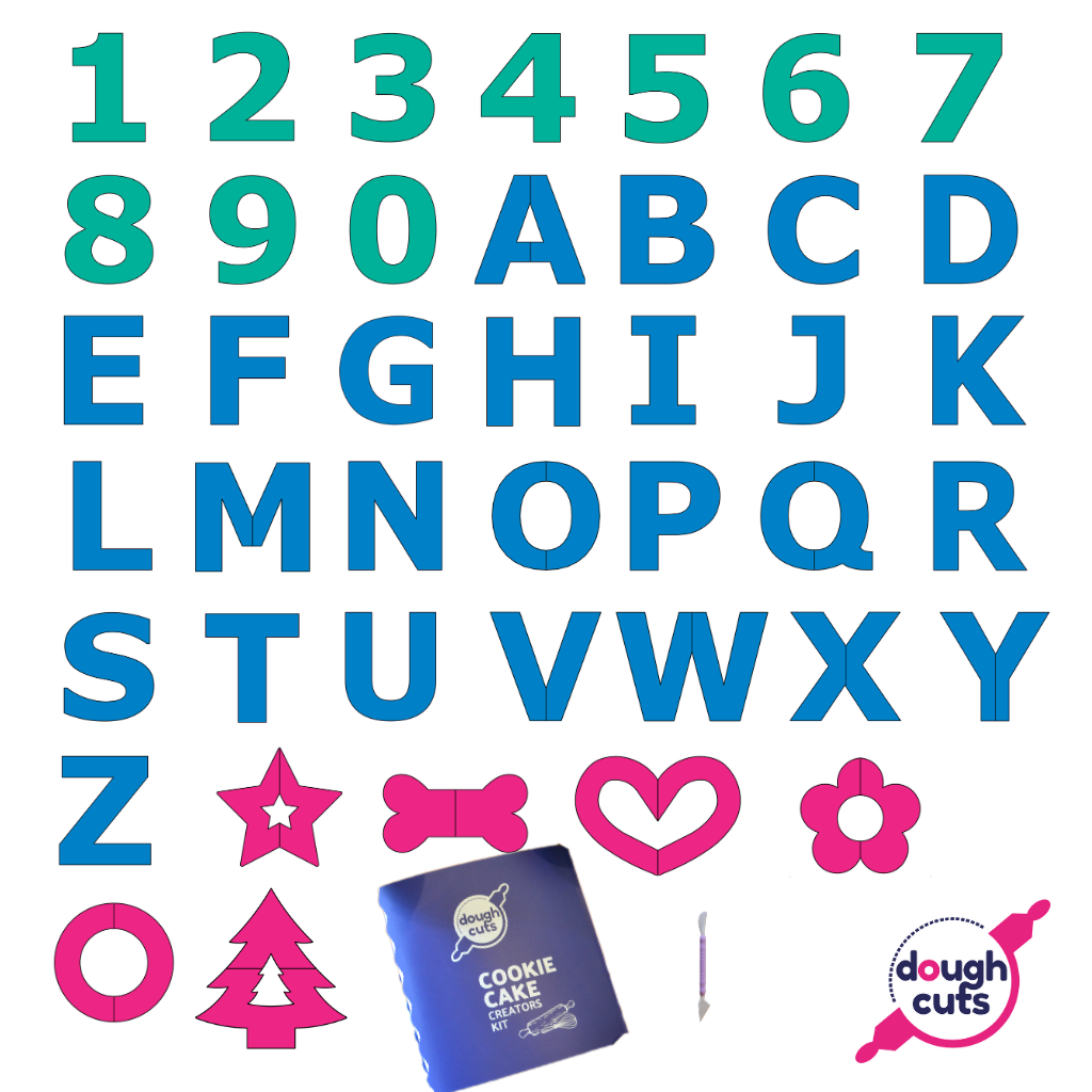 Ultimate Bundle Baking Templates - Number Set + Letter Set + Everyday Shapes