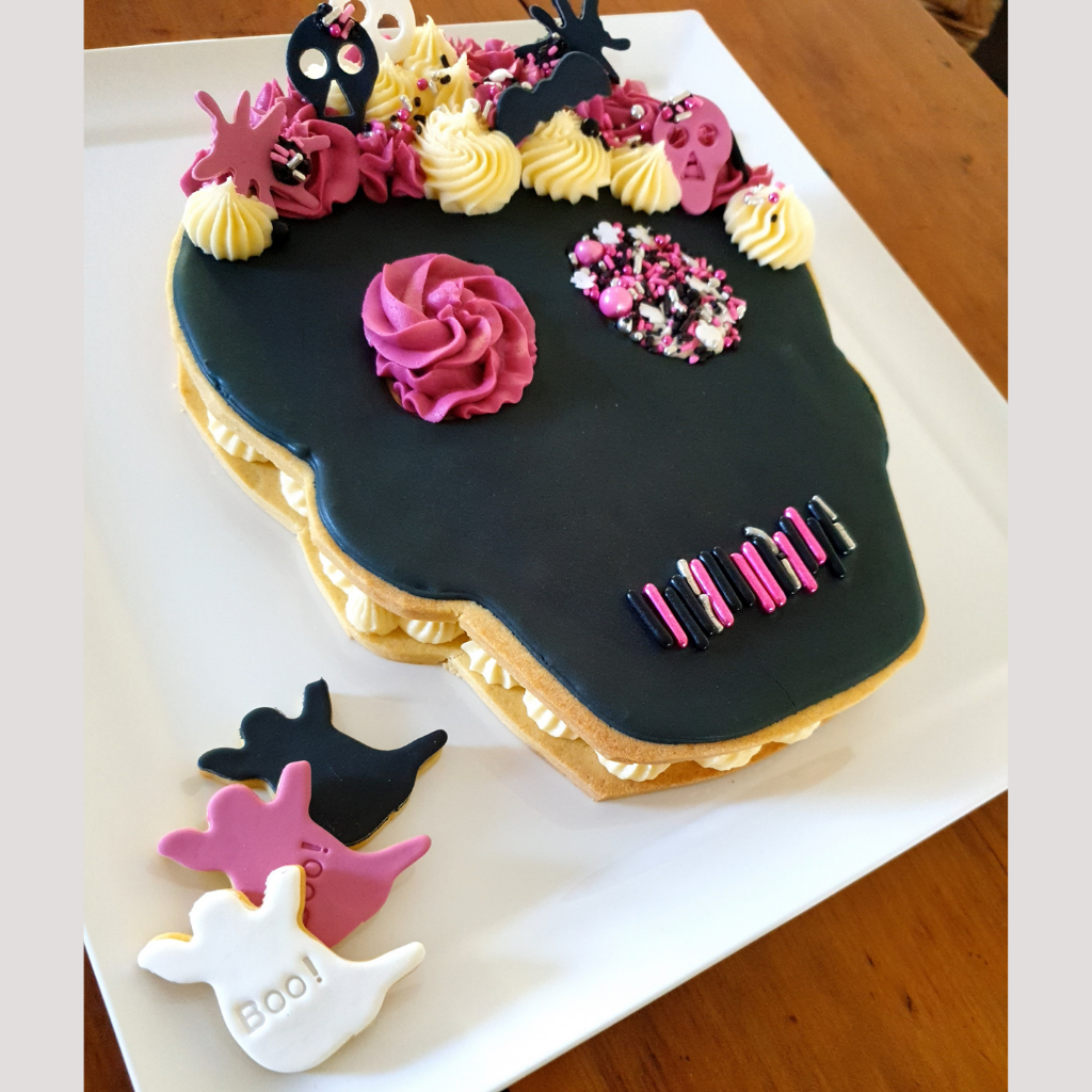 PRINT AT HOME - Skull Cookie Cake Template 11&quot; Tall