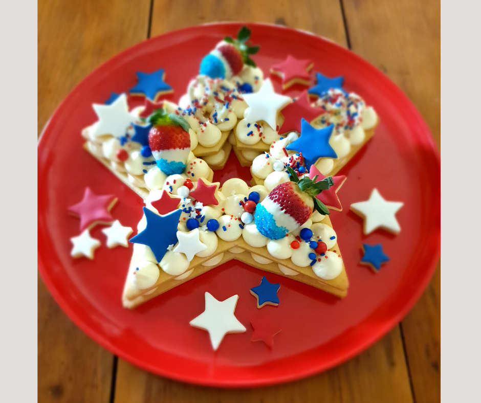 PRINT AT HOME - Star Cookie Cake Template 11&quot; Tall